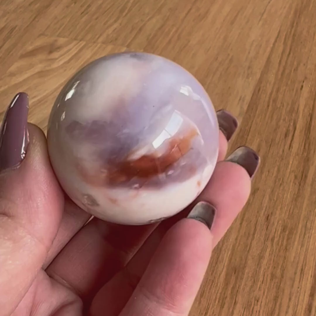 Purple Chalcedony Sphere 03