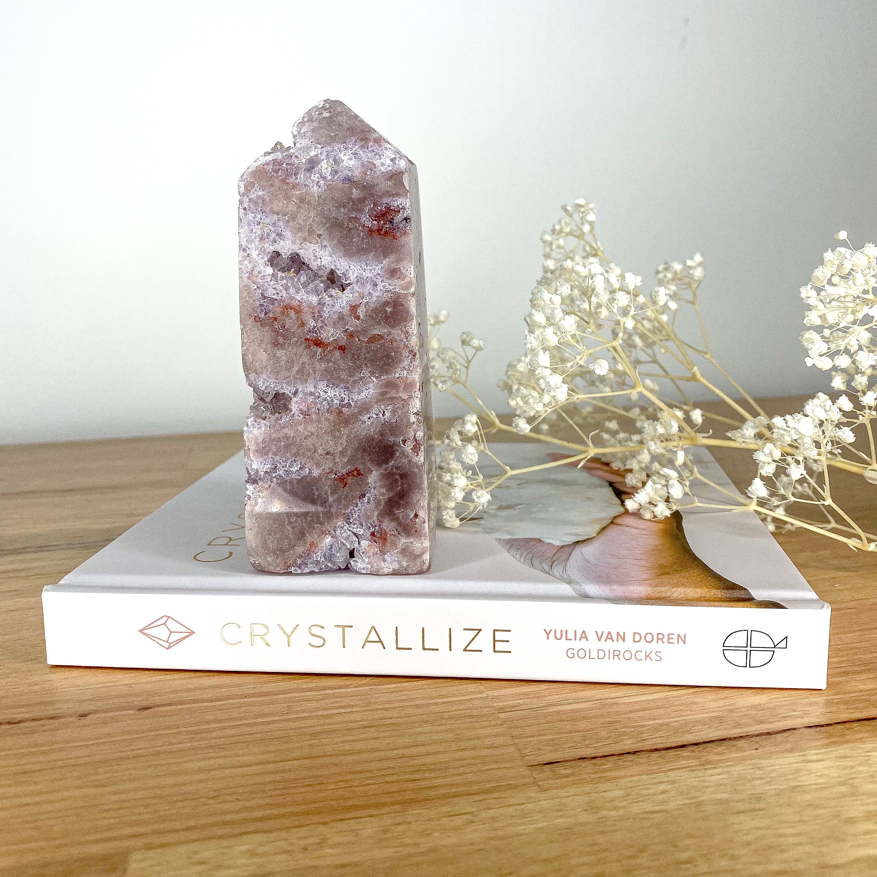 High Grade Brazilian Pink Amethyst Tower 02