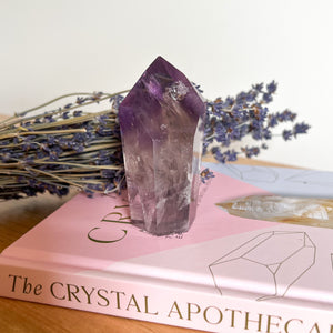 High Grade Brazilian Phantom Amethyst Point 02